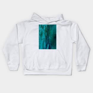 Turquoise abstract Kids Hoodie